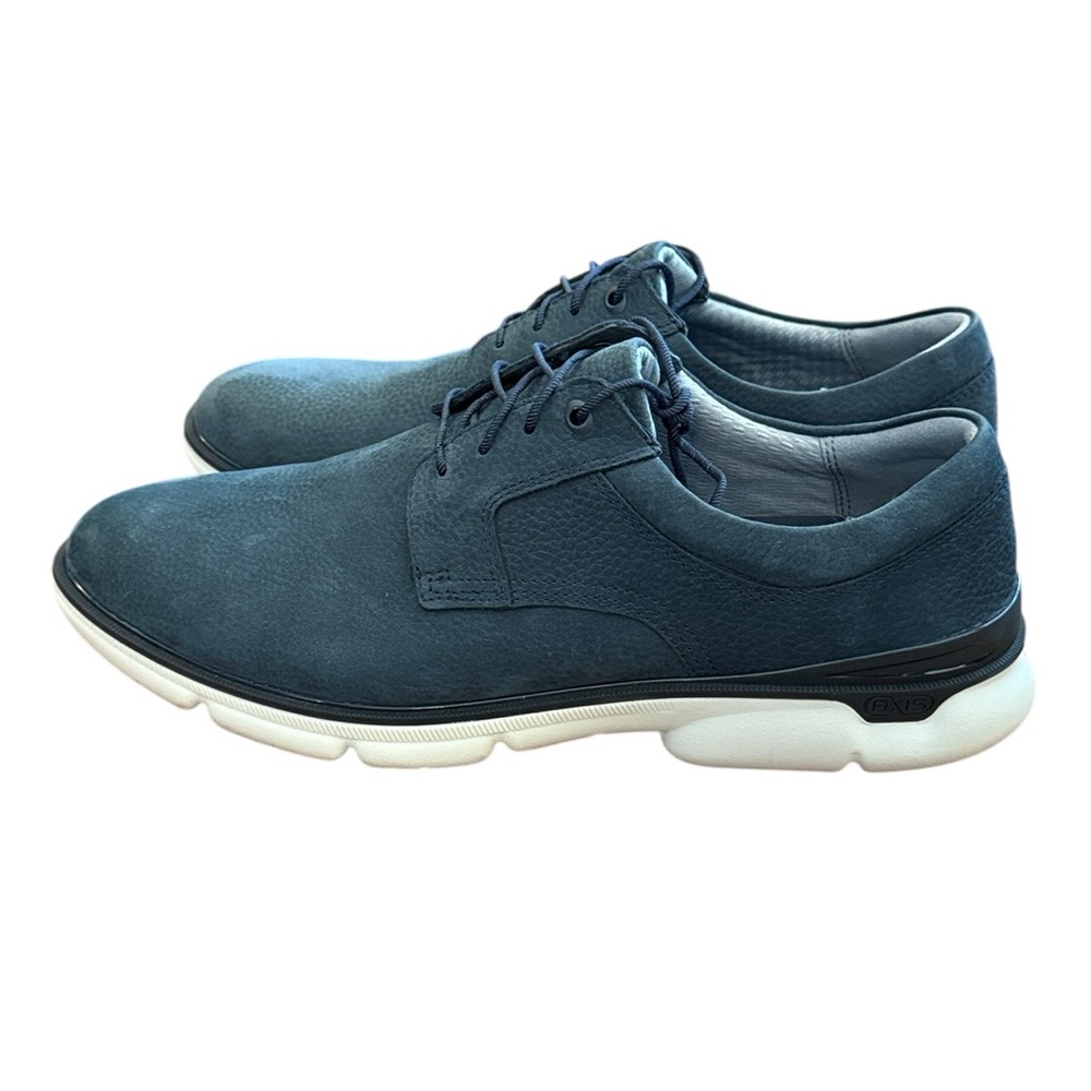 Johnston & Murphy XC4 Tanner Tie Oxford Shoe Waterproof Comfort Blue Nubuck 12M - Picture 8 of 16
